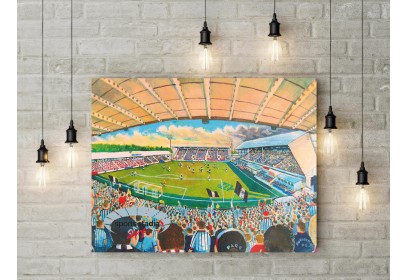 Dunfermline Athletic FC East End Park Stadium Wall Art Canvas